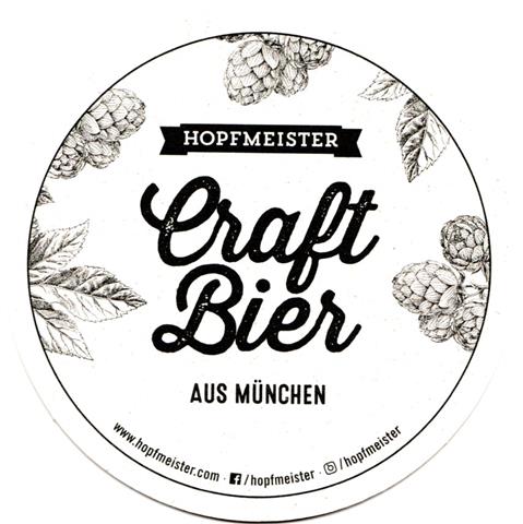 münchen m-by hopfmeister rund 1a (215-craft bier-schwarz)